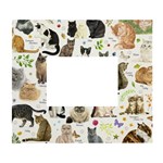 Cats, All, Collage, Cat White Wall Photo Frame 5  x 7 