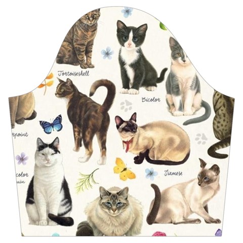 Cats, All, Collage, Cat Trumpet Sleeve Cropped Top from ArtsNow.com Sleeve Left