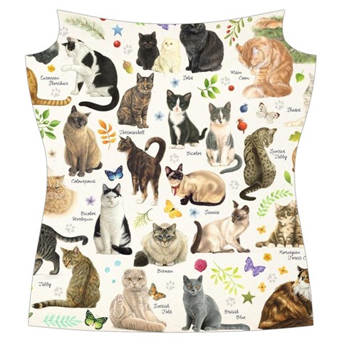 Cats, All, Collage, Cat Women s Cut Out Long Sleeve T Front