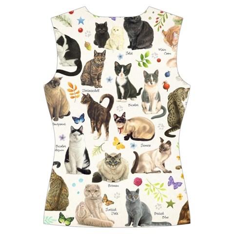 Cats, All, Collage, Cat Women s Cut Out Long Sleeve T Back