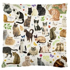 Cats, All, Collage, Cat 16  Baby Flannel Cushion Case (Two Sides) from ArtsNow.com Back