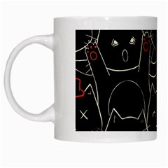 Catty White Mug from ArtsNow.com Left