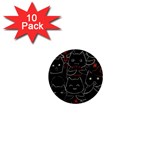 Catty 1  Mini Magnet (10 pack) 