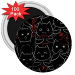 Catty 3  Magnets (100 pack)