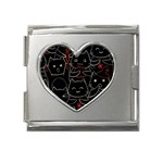 Catty Mega Link Heart Italian Charm (18mm)