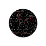 Catty Rubber Round Coaster (4 pack)