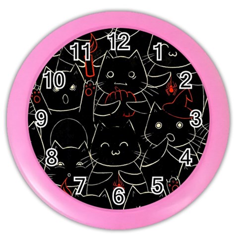 Catty Color Wall Clock from ArtsNow.com Front