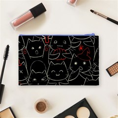 Catty Cosmetic Bag (Medium) from ArtsNow.com Back