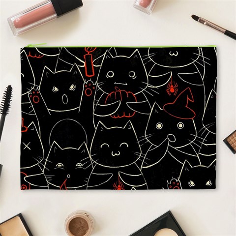 Catty Cosmetic Bag (XL) from ArtsNow.com Front