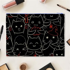 Catty Cosmetic Bag (XL) from ArtsNow.com Back