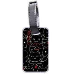 Catty Luggage Tag (two sides) from ArtsNow.com Back