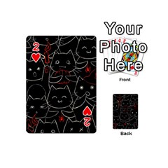 Catty Playing Cards 54 Designs (Mini) from ArtsNow.com Front - Heart2