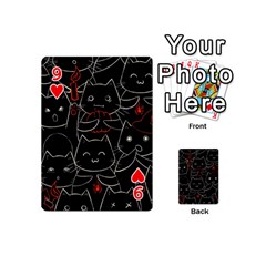 Catty Playing Cards 54 Designs (Mini) from ArtsNow.com Front - Heart9