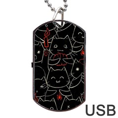 Catty Dog Tag USB Flash (Two Sides) from ArtsNow.com Back