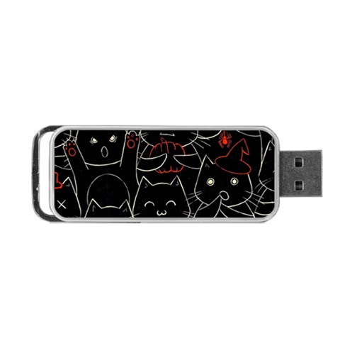 Catty Portable USB Flash (One Side) from ArtsNow.com Front