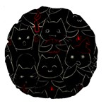 Catty Large 18  Premium Round Cushions