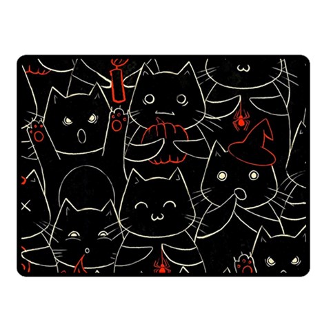 Catty Two Sides Fleece Blanket (Small) from ArtsNow.com 45 x34  Blanket Front