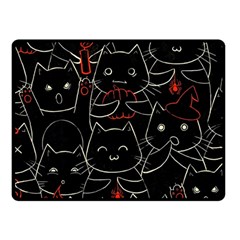 Catty Two Sides Fleece Blanket (Small) from ArtsNow.com 45 x34  Blanket Back