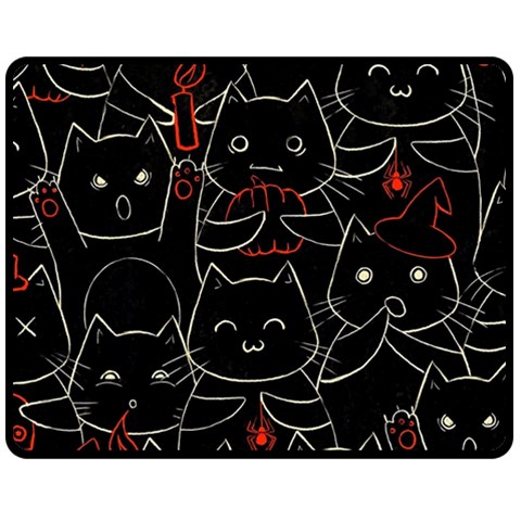 Catty Two Sides Fleece Blanket (Medium) from ArtsNow.com 58.8 x47.4  Blanket Front