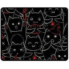 Catty Two Sides Fleece Blanket (Medium) from ArtsNow.com 58.8 x47.4  Blanket Front