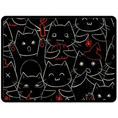 Catty Two Sides Fleece Blanket (Large) from ArtsNow.com 80 x60  Blanket Front