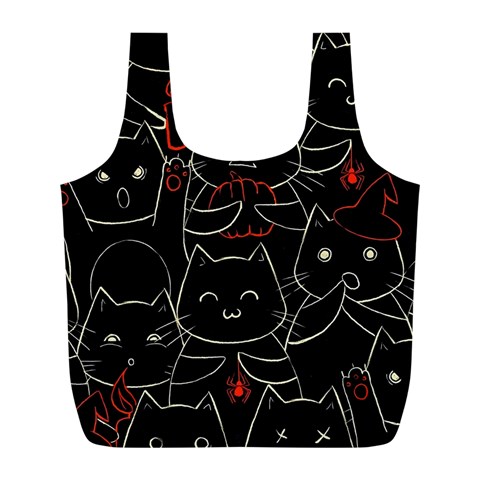 Catty Full Print Recycle Bag (L) from ArtsNow.com Back