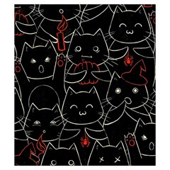 Catty Drawstring Pouch (Small) from ArtsNow.com Front