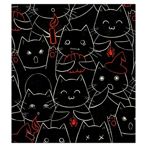 Catty Drawstring Pouch (Medium) from ArtsNow.com Front