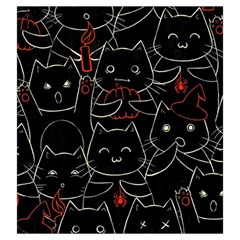 Catty Drawstring Pouch (Large) from ArtsNow.com Front