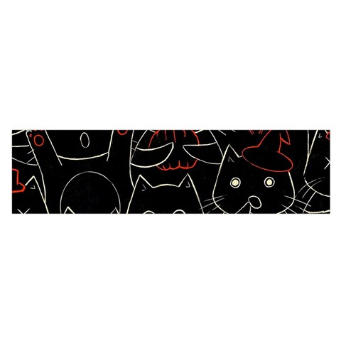 Catty Oblong Satin Scarf (16  x 60 ) from ArtsNow.com Front