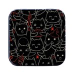 Catty Square Metal Box (Black)