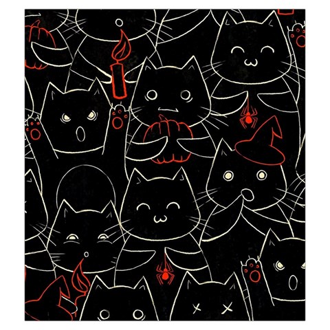 Catty Drawstring Pouch (2XL) from ArtsNow.com Front