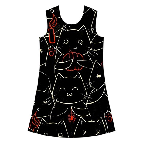 Catty Kids  Short Sleeve Velvet Dress from ArtsNow.com Front