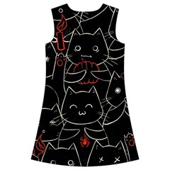 Catty Kids  Short Sleeve Velvet Dress from ArtsNow.com Back