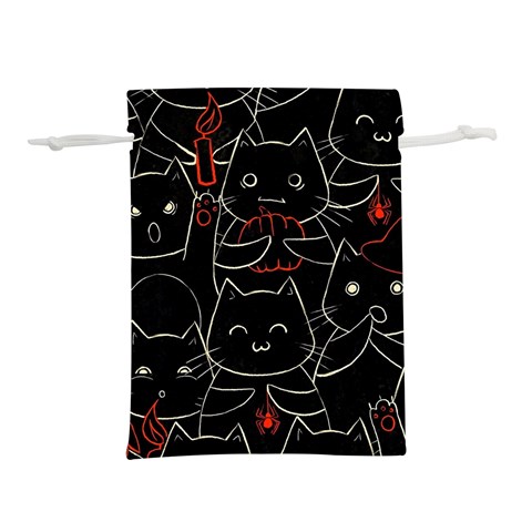 Catty Lightweight Drawstring Pouch (M) from ArtsNow.com Front