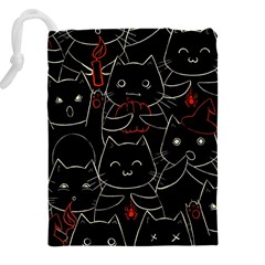 Catty Drawstring Pouch (4XL) from ArtsNow.com Back