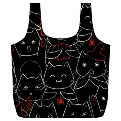 Catty Full Print Recycle Bag (XXL) from ArtsNow.com Front