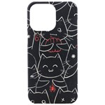 Catty iPhone 15 Pro Max Black UV Print PC Hardshell Case