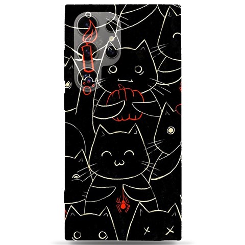 Catty Samsung Galaxy S24 Ultra 6.9 Inch Black TPU UV Case from ArtsNow.com Front