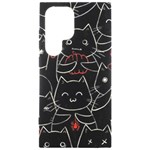 Catty Samsung Galaxy S24 Ultra 6.9 Inch Black TPU UV Case