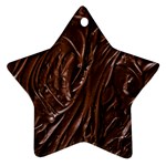 Chocolate Texture, Dark Chocolate Background Ornament (Star)