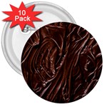 Chocolate Texture, Dark Chocolate Background 3  Buttons (10 pack) 