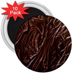 Chocolate Texture, Dark Chocolate Background 3  Magnets (10 pack) 