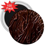 Chocolate Texture, Dark Chocolate Background 3  Magnets (100 pack)