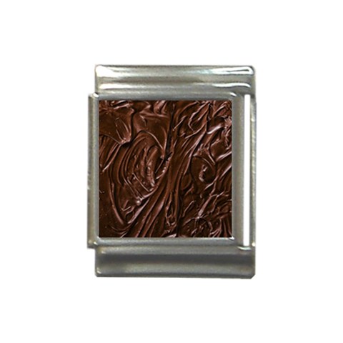 Chocolate Texture, Dark Chocolate Background Italian Charm (13mm) from ArtsNow.com Front