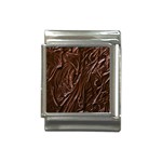 Chocolate Texture, Dark Chocolate Background Italian Charm (13mm)