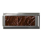 Chocolate Texture, Dark Chocolate Background Superlink Italian Charm (9mm)