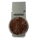 Chocolate Texture, Dark Chocolate Background Money Clips (Round) 