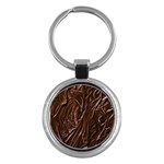 Chocolate Texture, Dark Chocolate Background Key Chain (Round)