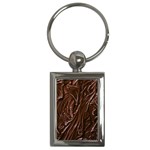 Chocolate Texture, Dark Chocolate Background Key Chain (Rectangle)